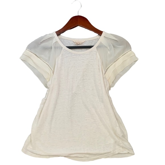 Rebecca Taylor Linen and Silk Blouse  Size S - Picture 3 of 11